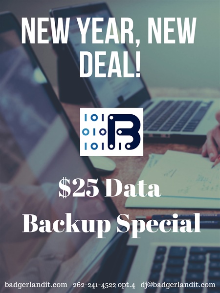 $25 Data Backup Plan!